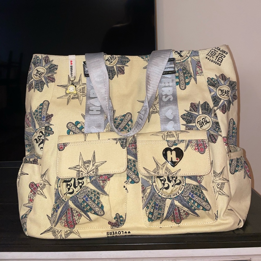 Harijuku Lovers Yellow Tote Purse